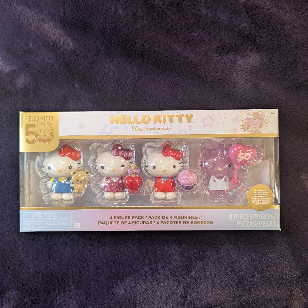 Hello Kitty 50th anniversary 4 figure pack